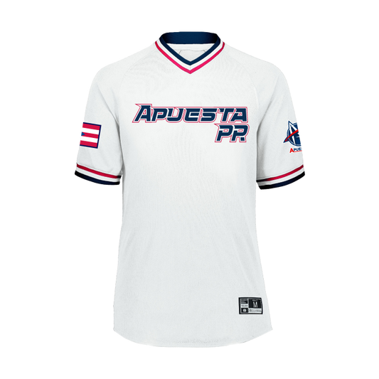 ApuestaPR Retro V-Neck Baseball Jersey